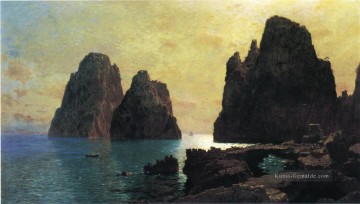  szene - Die Faraglioni Rocks Szenerie Luminism William Stanley Haseltine